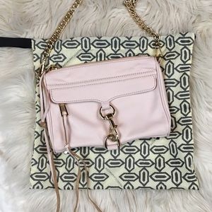 Rebecca Minkoff Mini Mac Blush Leather Crossbody